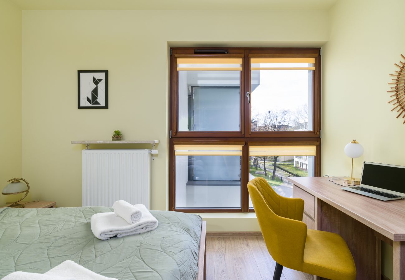 Ferienwohnung in Poznań - Bukowska 18/39 | Wifi, 1 Schlafzimmer, Balkon, Parkplatz, Posen