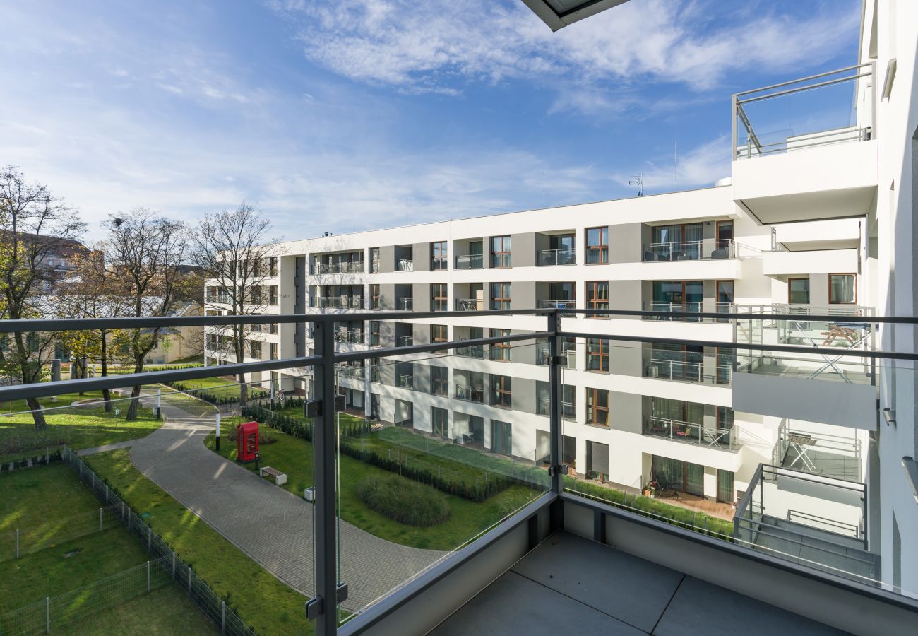 Ferienwohnung in Poznań - Bukowska 18/39 | Wifi, 1 Schlafzimmer, Balkon, Parkplatz, Posen