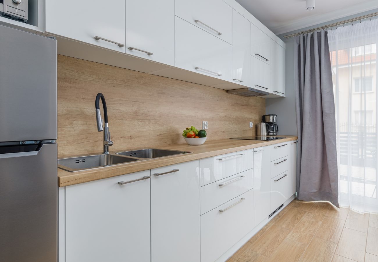 Ferienwohnung in Międzywodzie - Rybacka 2, Haustierfreundliches Appartement mit Parkplatz 