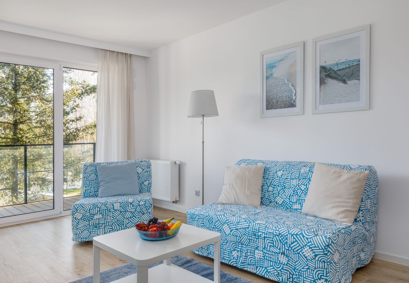 Ferienwohnung in Dziwnów - Aquamarine Apartment, 1 Schlafzimmer, Balkon, SPA