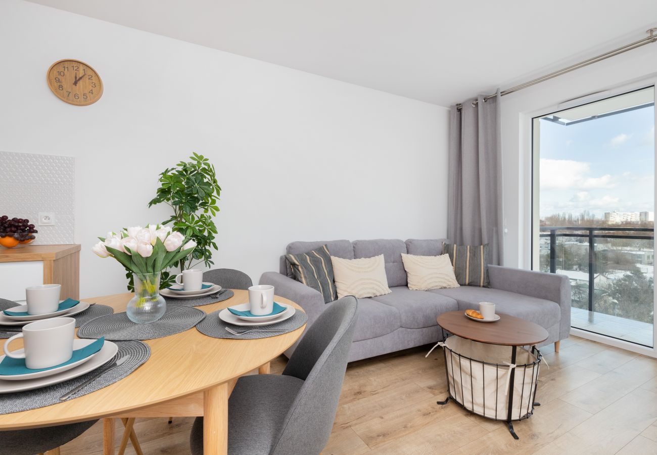 Ferienwohnung in Gdańsk - Letnicka 1D | Haustierfreundlich, Wifi, 1 Schlafzimmer, Balkon, Danzig