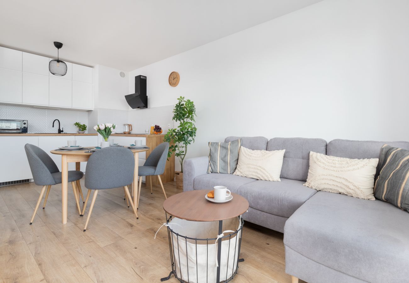 Ferienwohnung in Gdańsk - Letnicka 1D | Haustierfreundlich, Wifi, 1 Schlafzimmer, Balkon, Danzig