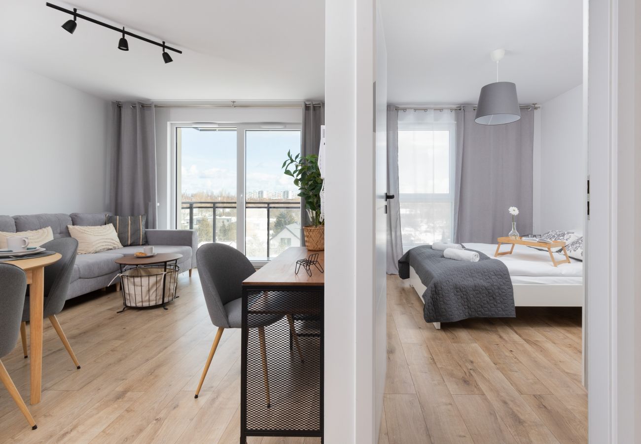 Ferienwohnung in Gdańsk - Letnicka 1D | Haustierfreundlich, Wifi, 1 Schlafzimmer, Balkon, Danzig