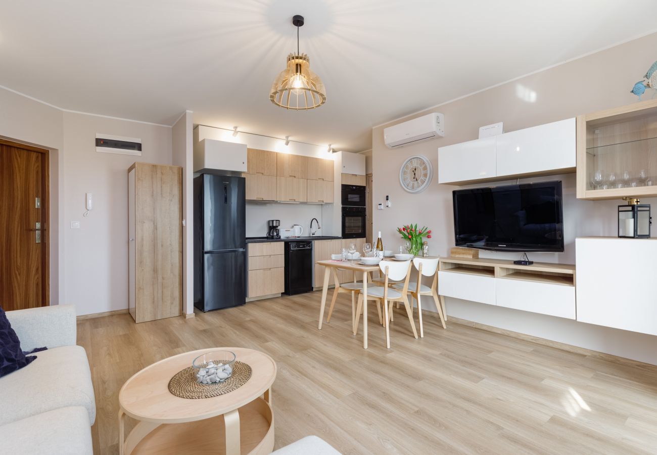 Ferienwohnung in Darłowo - Wohnung mit Terrasse und Klimaanlage für 4 Personen, Jagiellońska 10