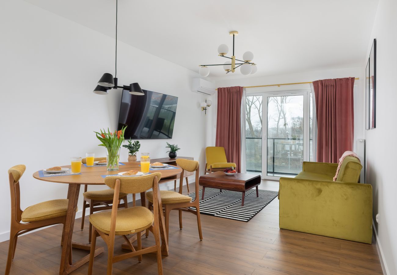 Ferienwohnung in Dziwnów - Spadochroniarzy 10C | Prestige, Wifi, 1 Schlafzimmer, Balkon, Parkplatz, Dziwnów