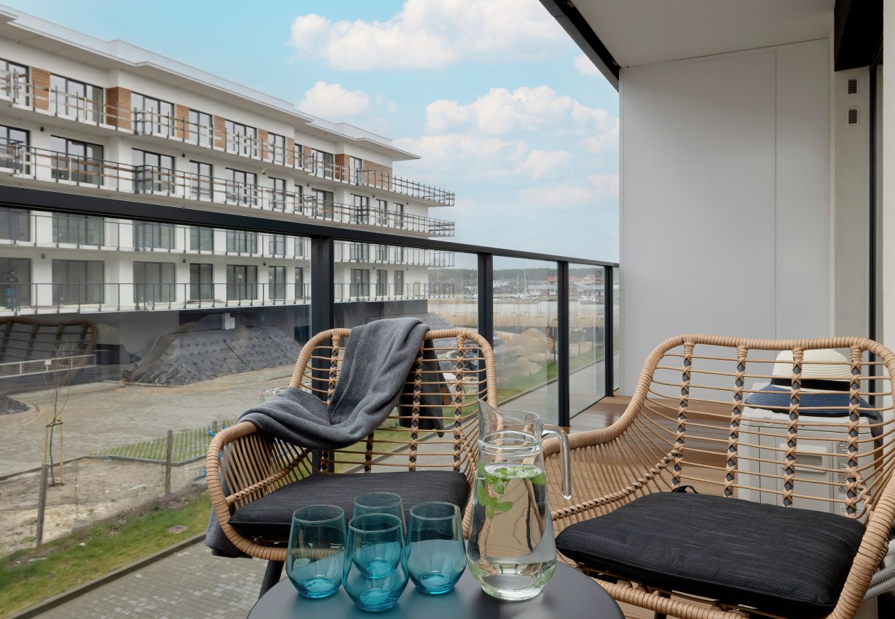 Ferienwohnung in Dziwnów - Spadochroniarzy 8A | Prestige, Wifi, 1 Schlafzimmer, Balkon, Parkplatz, Schwimmbad & Spa, Dziwnow