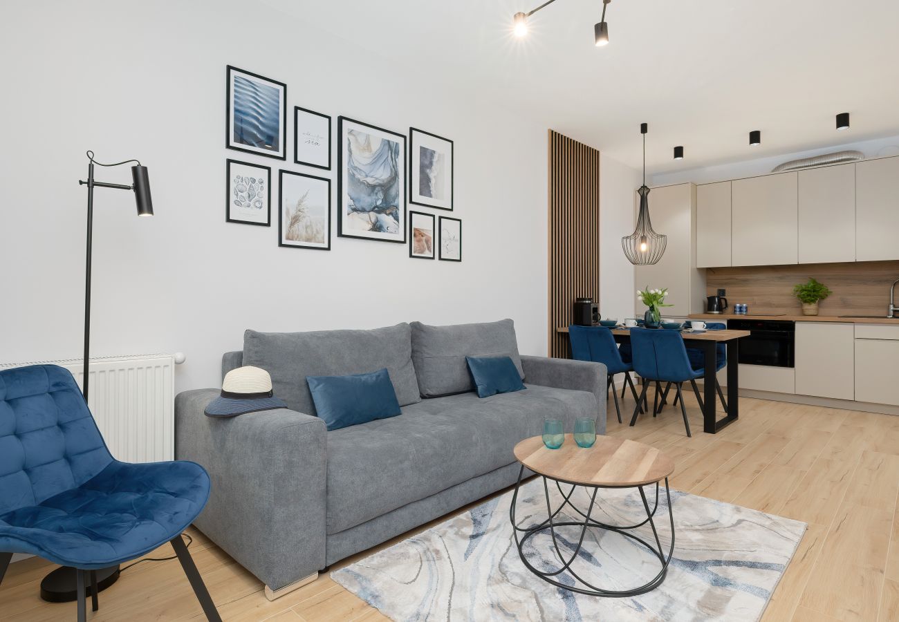 Ferienwohnung in Dziwnów - Spadochroniarzy 8A | Prestige, Wifi, 1 Schlafzimmer, Balkon, Parkplatz, Schwimmbad & Spa, Dziwnow