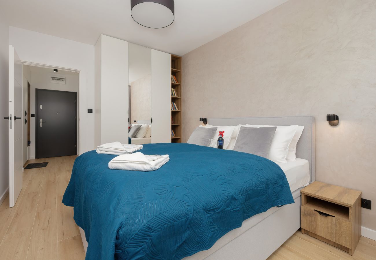 Ferienwohnung in Dziwnów - Spadochroniarzy 8A | Prestige, Wifi, 1 Schlafzimmer, Balkon, Parkplatz, Schwimmbad & Spa, Dziwnow