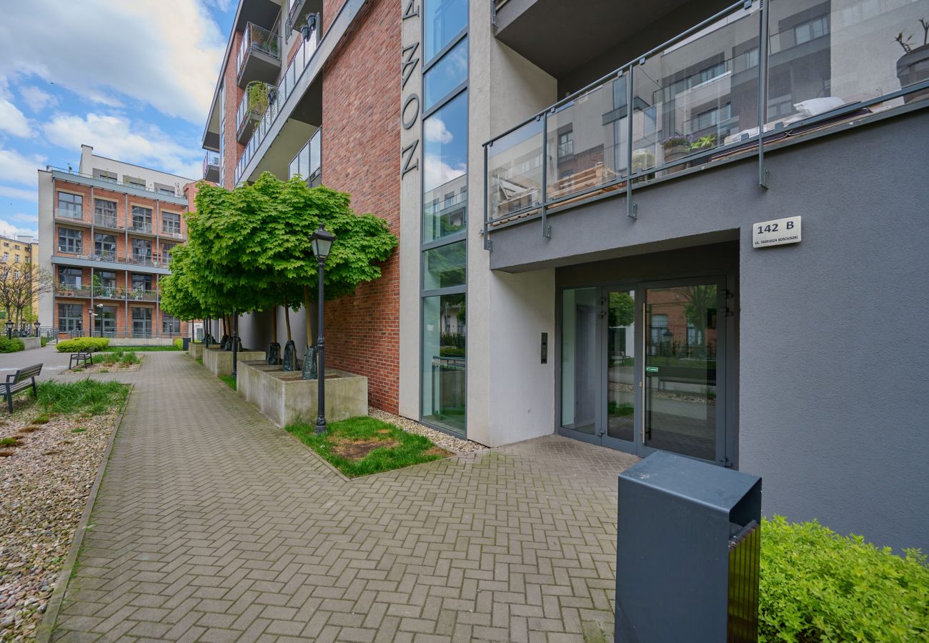 Ferienwohnung in Wrocław - Kosciuszki 142B - 1-Schlafzimmer-Wohnung mit Terrasse