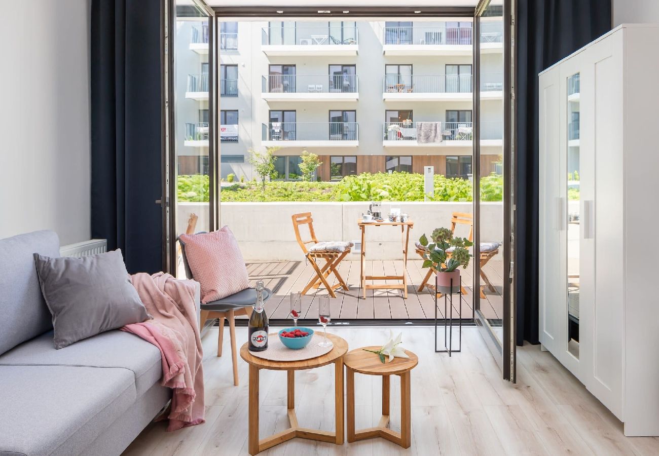 Studio in Wrocław - Walońska 19 - gemütlicher Ort mit Terrasse in der Nähe des Flusses