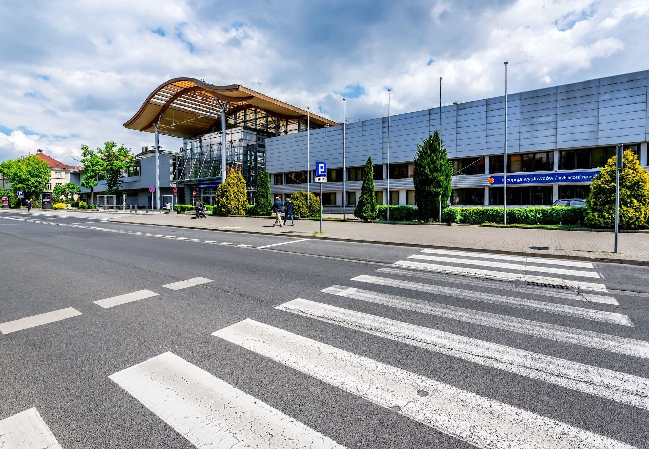 Studio in Poznań - Ein gemütliches Studio für zwei Personen in der Nähe des berühmten Posener Palmenhauses