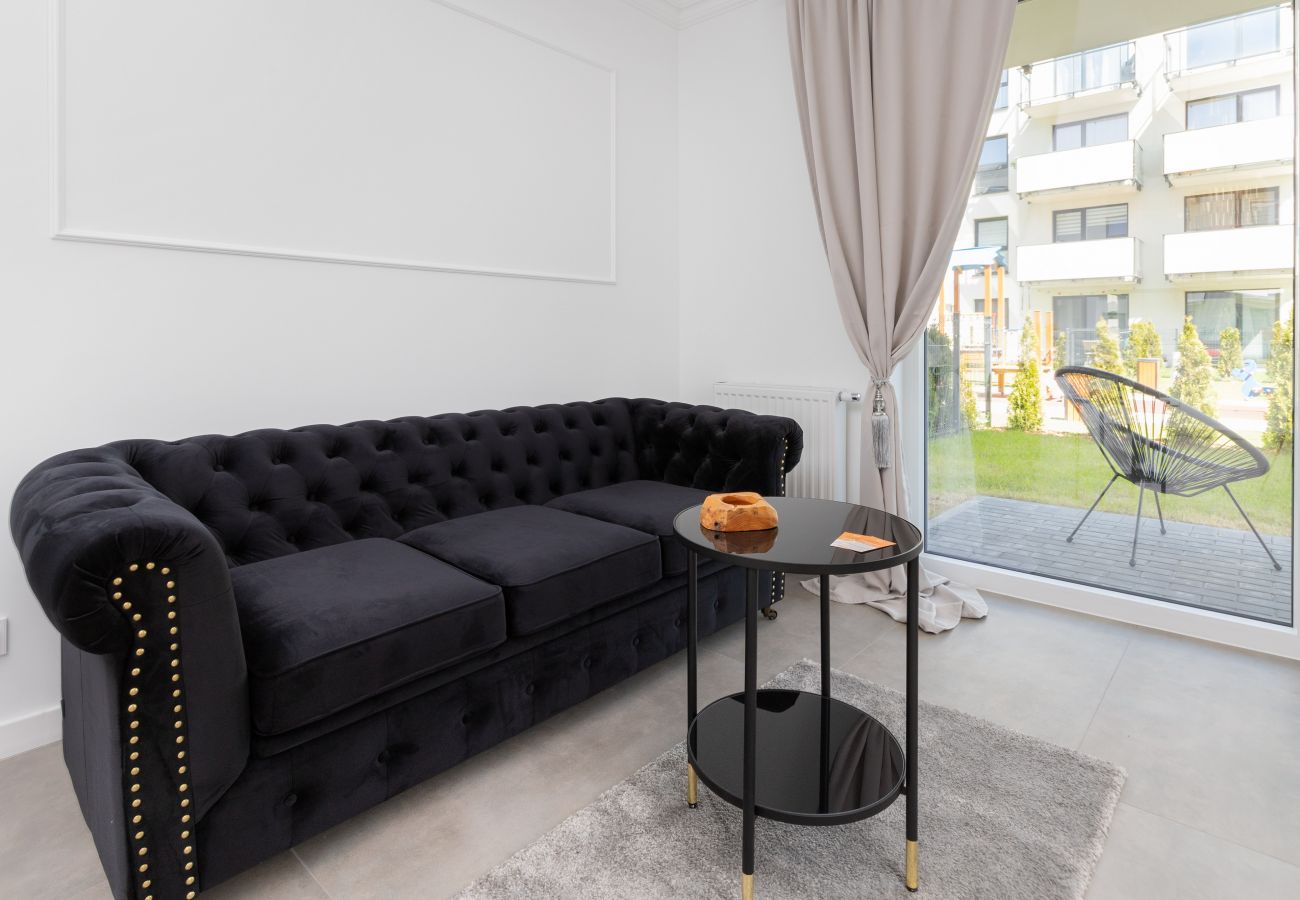 Ferienwohnung in Gdynia - Wohnung Nasypowa 9, 1 Schlafzimmer, Parkplatz, Terrasse