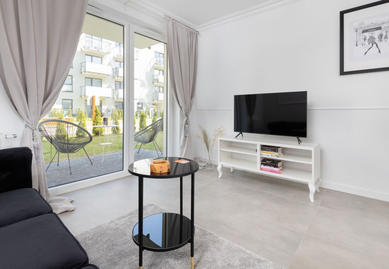 Ferienwohnung in Gdynia - Wohnung Nasypowa 9, 1 Schlafzimmer, Parkplatz, Terrasse