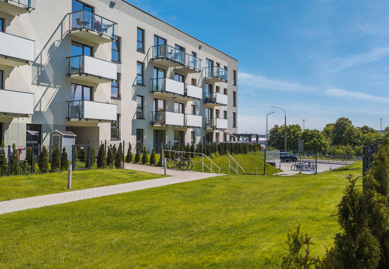 Ferienwohnung in Gdynia - Wohnung Nasypowa 9, 1 Schlafzimmer, Parkplatz, Terrasse