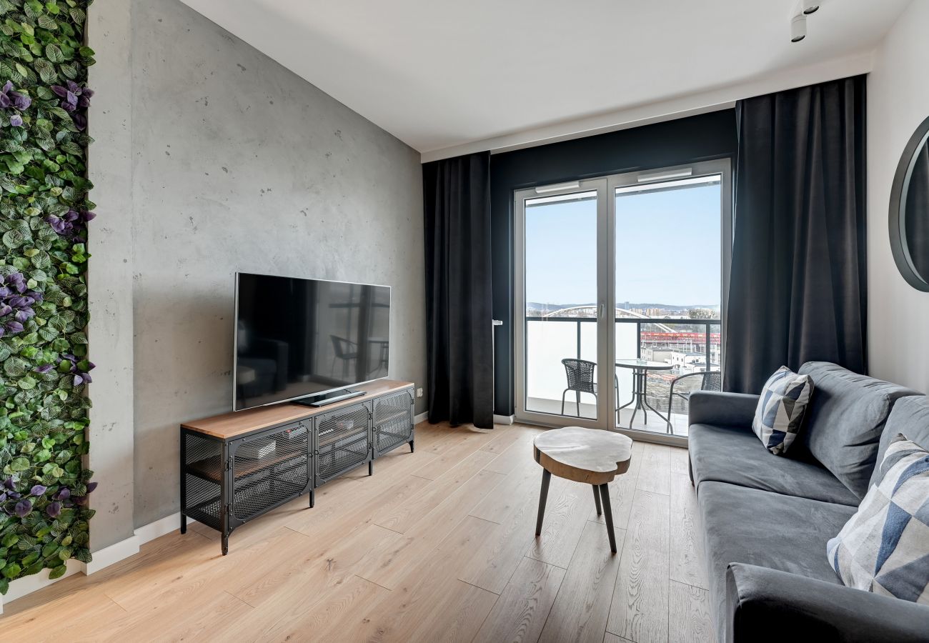 Ferienwohnung in Gdańsk - Moderne Wohnung Sucha 37A | 1 Schlafzimmer | Parkplatz | Balkon