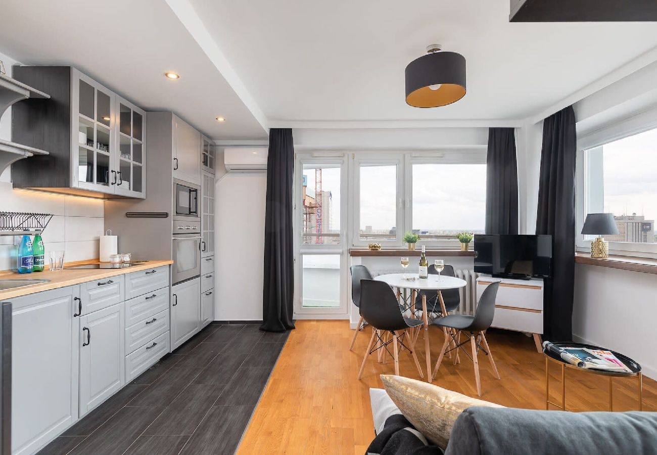 Ferienwohnung in Warszawa - Wohnung mit Panoramablick auf das Zentrum 