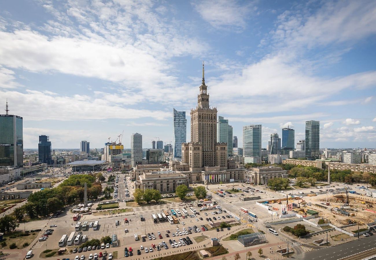 Ferienwohnung in Warszawa - Wohnung mit Panoramablick auf das Zentrum 