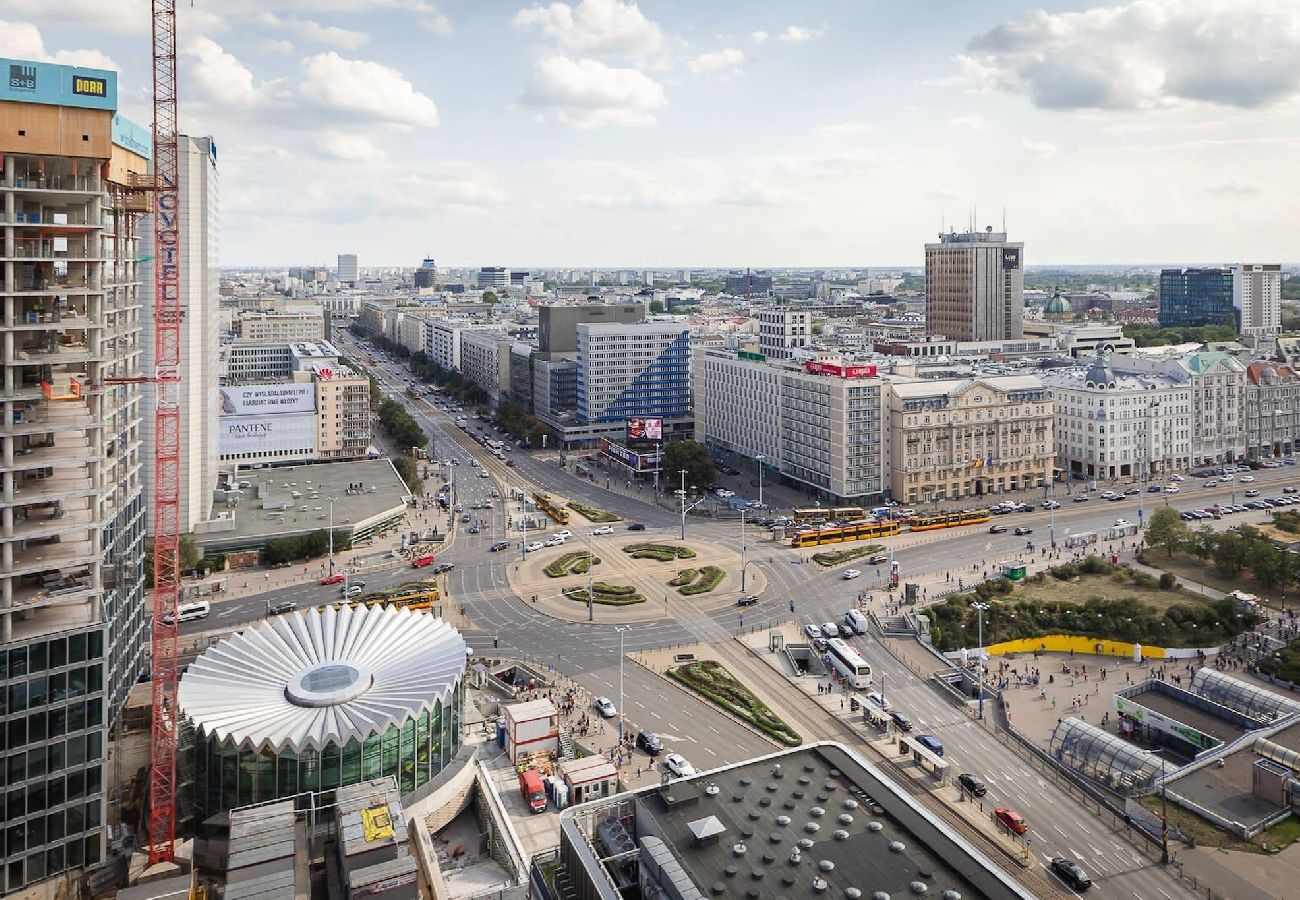 Ferienwohnung in Warszawa - Wohnung mit Panoramablick auf das Zentrum 