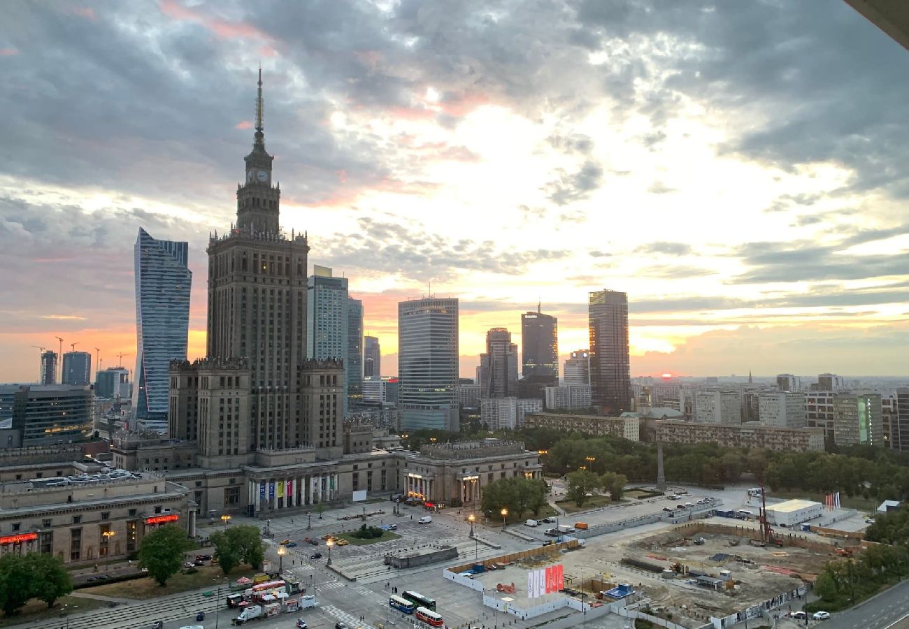 Ferienwohnung in Warszawa - Wohnung mit Panoramablick auf das Zentrum 