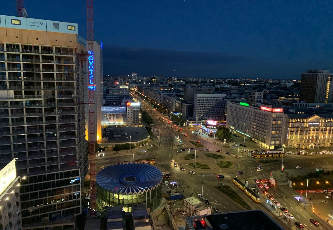 Ferienwohnung in Warszawa - Wohnung mit Panoramablick auf das Zentrum 