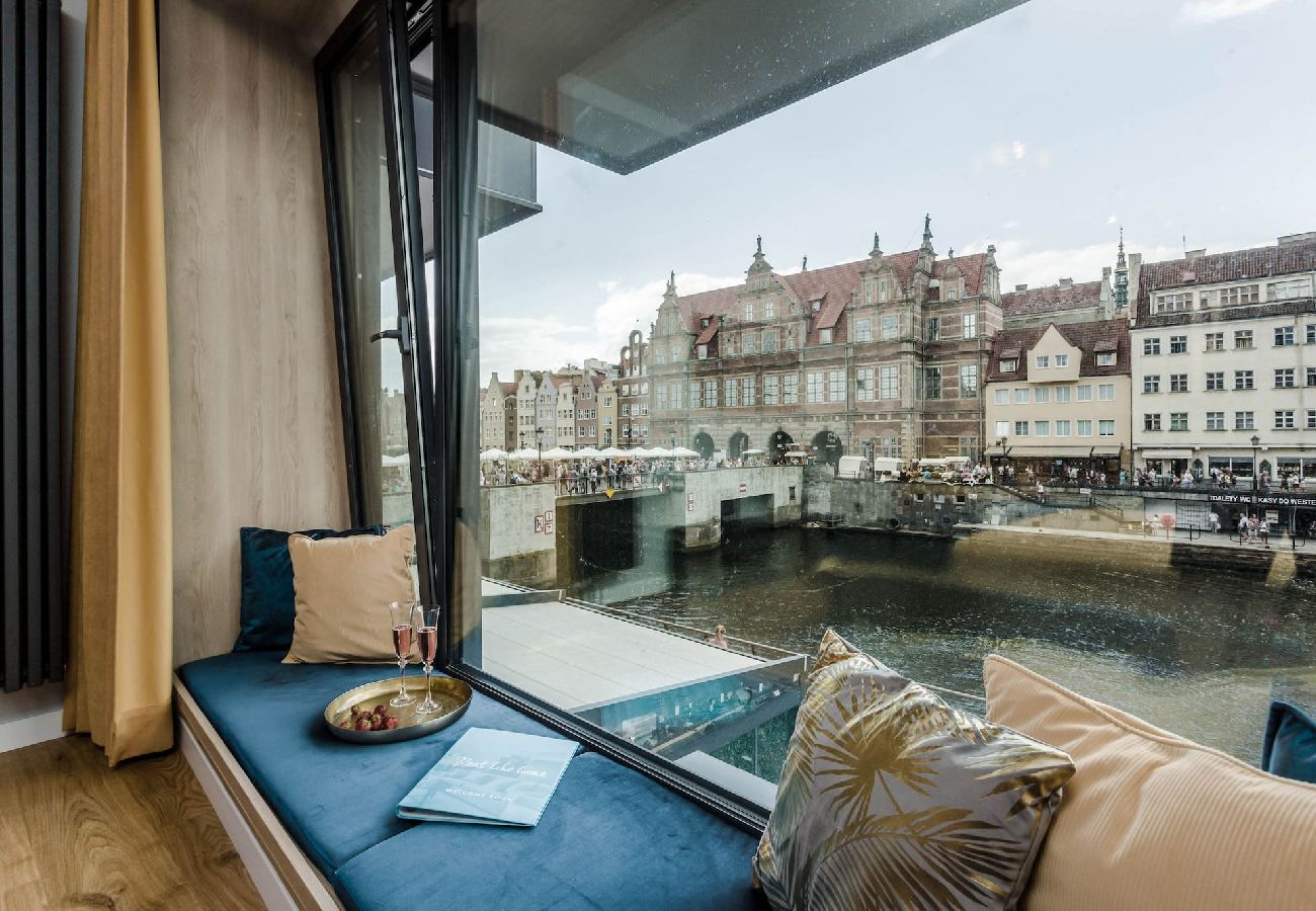 Studio in Gdańsk - Helle Wohnung mit Blick auf die Motława