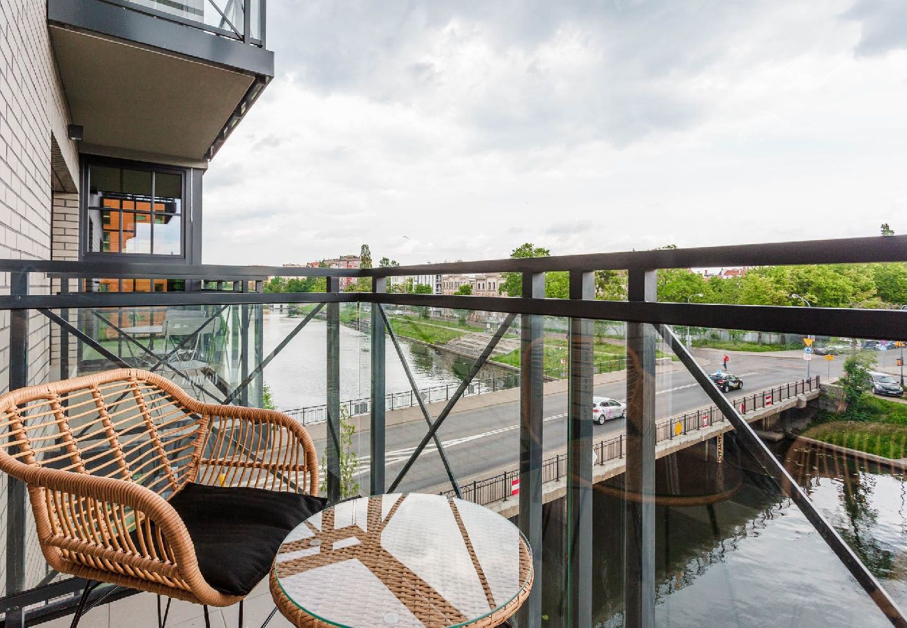 Studio in Gdańsk - Gemütliches Studio-Apartment mit Blick auf die Mottlau