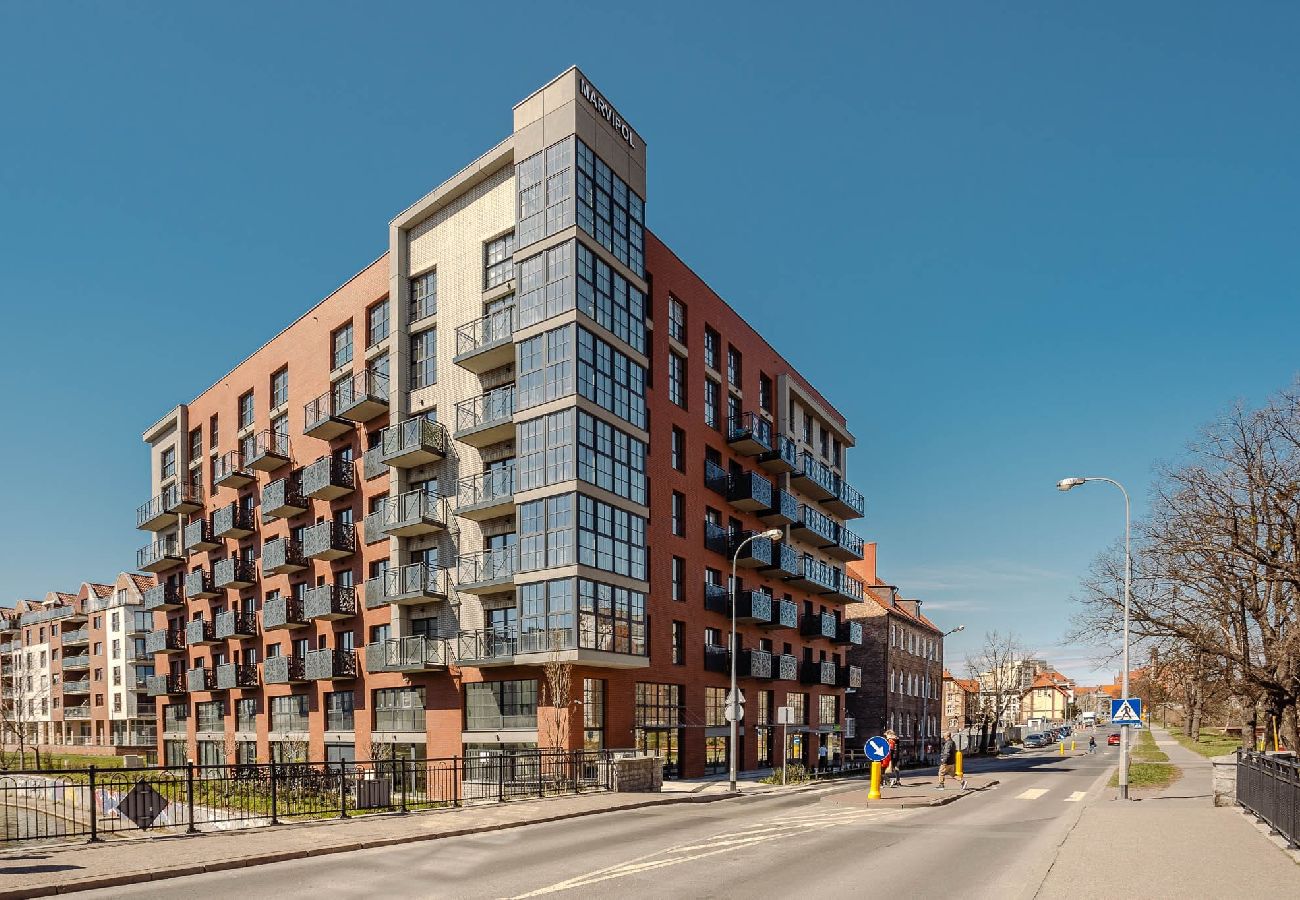 Studio in Gdańsk - Gemütliches Studio-Apartment mit Blick auf die Mottlau