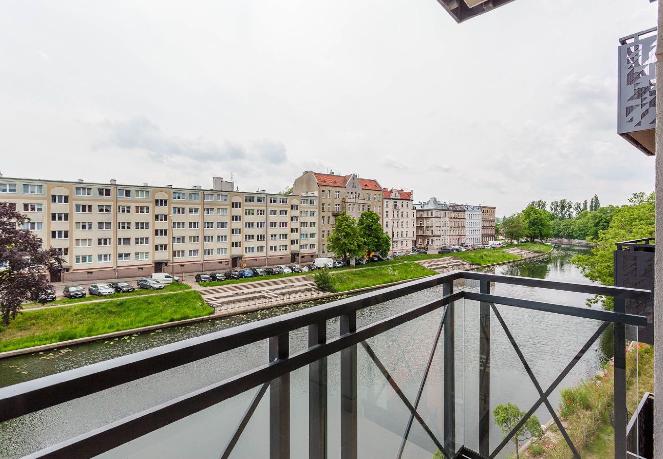 Studio in Gdańsk - Gemütliches Studio-Apartment mit Blick auf die Mottlau