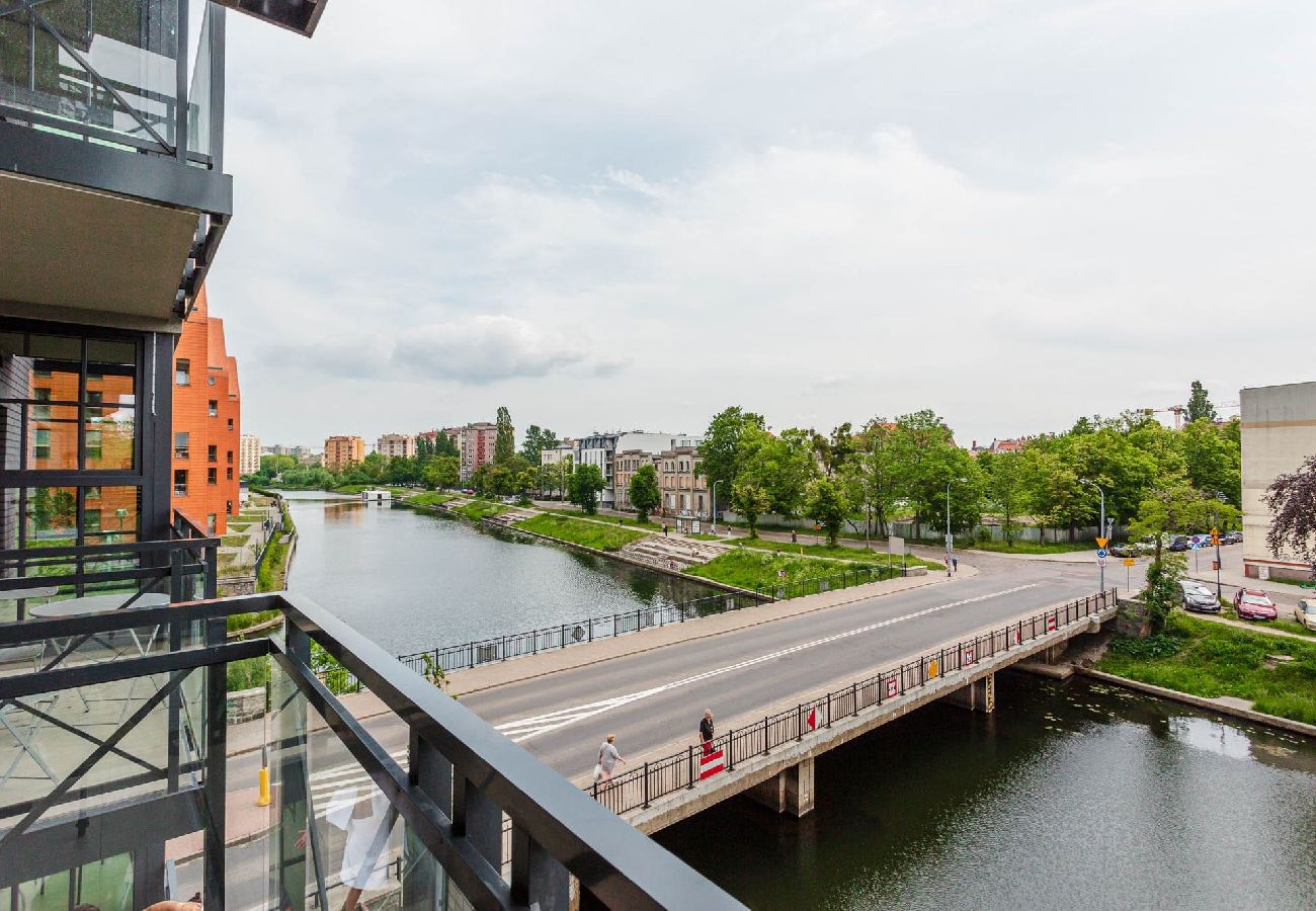 Studio in Gdańsk - Gemütliches Studio-Apartment mit Blick auf die Mottlau