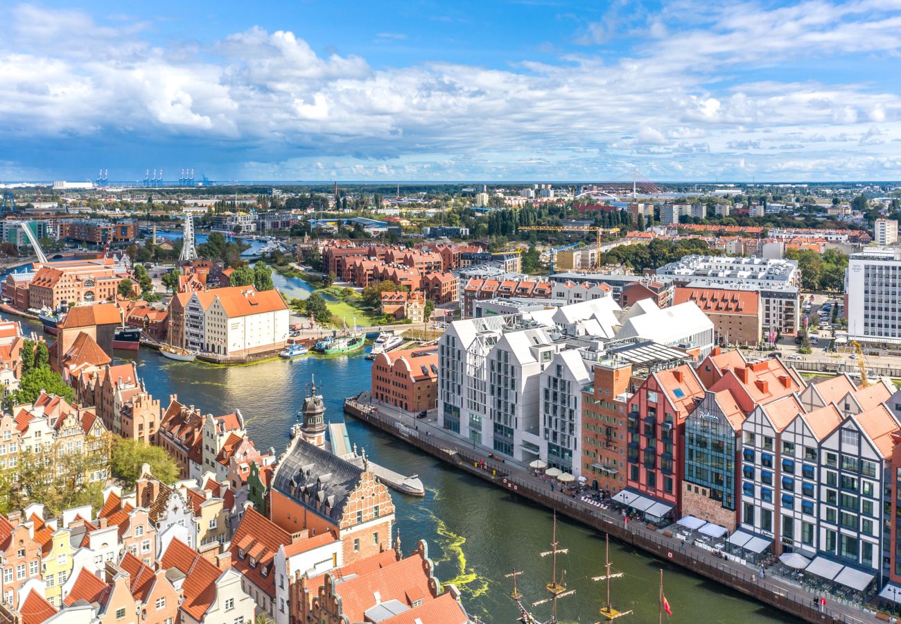 Studio in Gdańsk - Studio Deo Plaza 102 mit Klimaanlage und Aussicht 