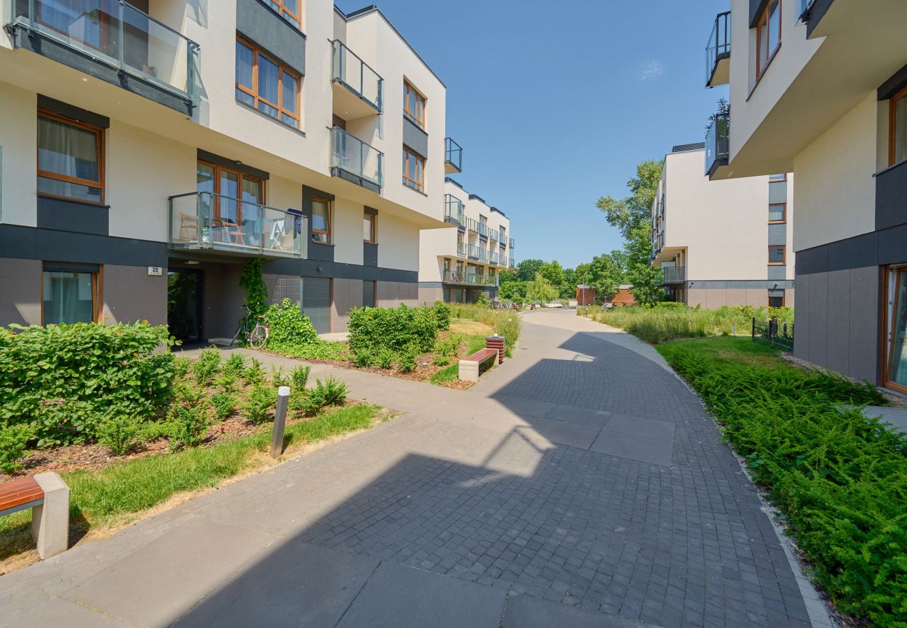 Ferienwohnung in Wrocław - Na Grobli Wohnung | 1 Schlafzimmer | Parkplatz | Balkon