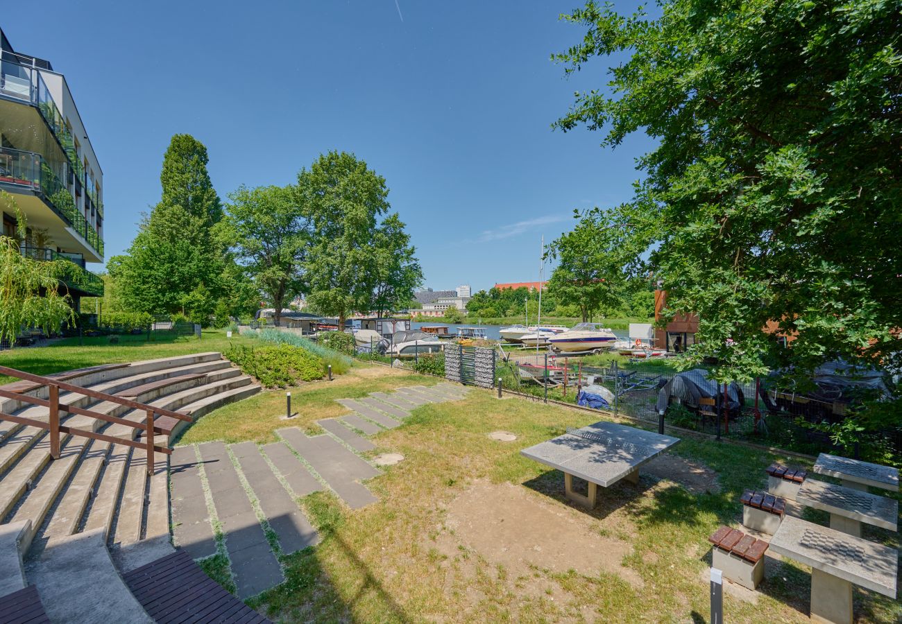 Ferienwohnung in Wrocław - Na Grobli Wohnung | 1 Schlafzimmer | Parkplatz | Balkon