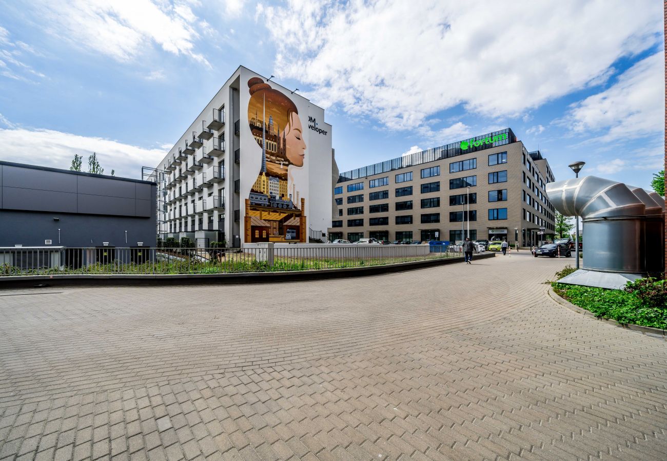 Studio in Wrocław - Studio Słonimskiego mit Balkon