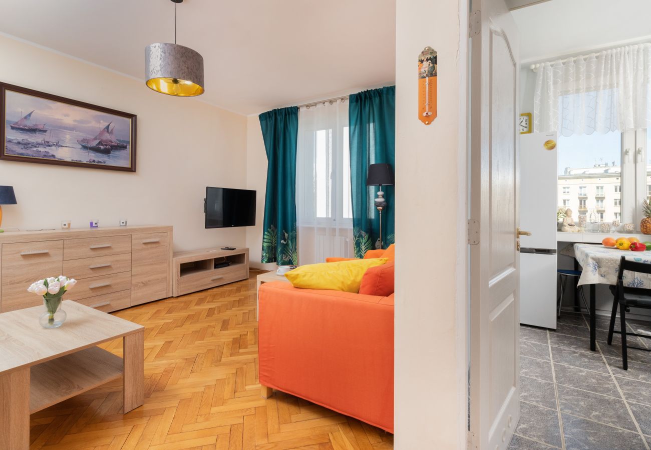 Ferienwohnung in Gdynia - Sonnige Wohnung für Familie mit Balkon, Gdynia Downtown