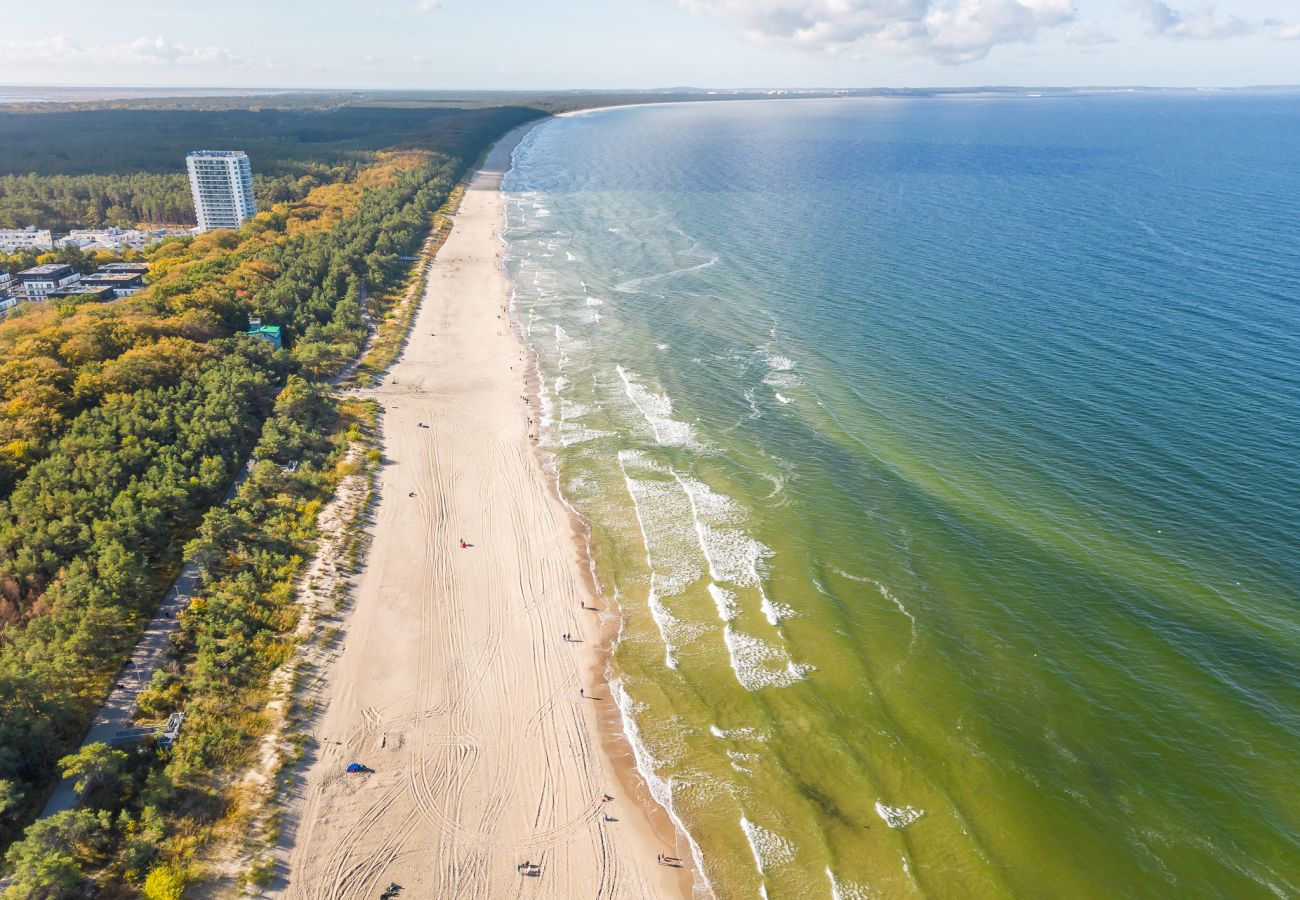 Ferienwohnung in Międzyzdroje - Cristallo Apartament Resort&SPA - Sea View  | 2 Schlafzimmer | Klimaanlage | Parkplatz | Balkon