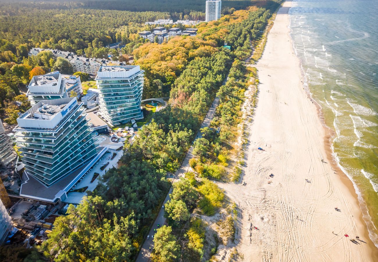 Ferienwohnung in Międzyzdroje - Cristallo Apartament Resort&SPA - Sea View  | 2 Schlafzimmer | Klimaanlage | Parkplatz | Balkon