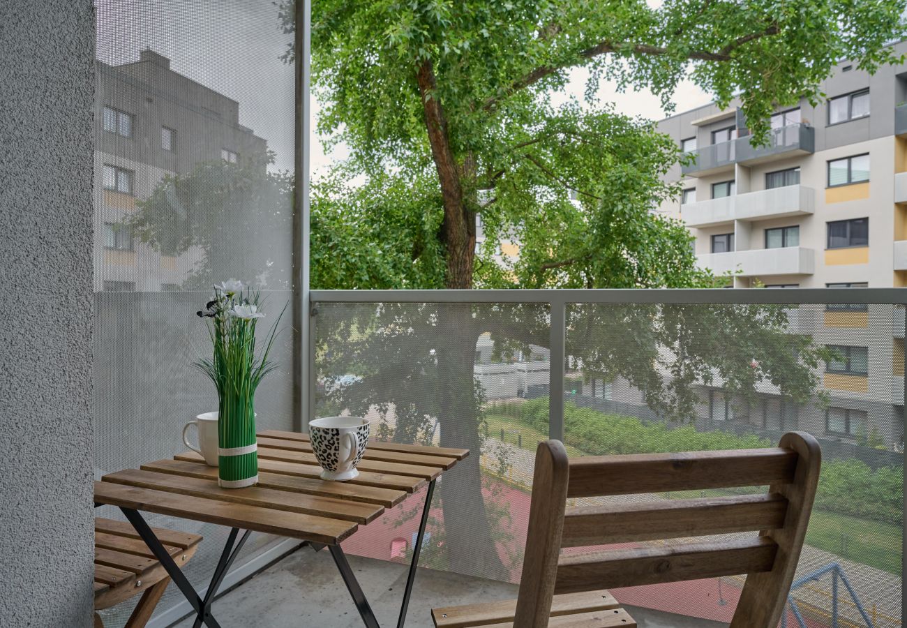 Ferienwohnung in Wrocław - Zakładowa7H - Studio mit Balkon 