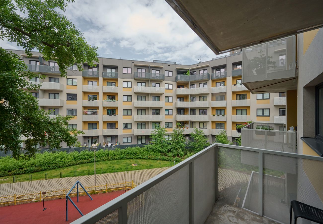 Ferienwohnung in Wrocław - Zakładowa7H - Studio mit Balkon 