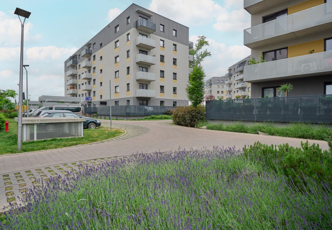 Ferienwohnung in Wrocław - Zakładowa7H - Studio mit Balkon 