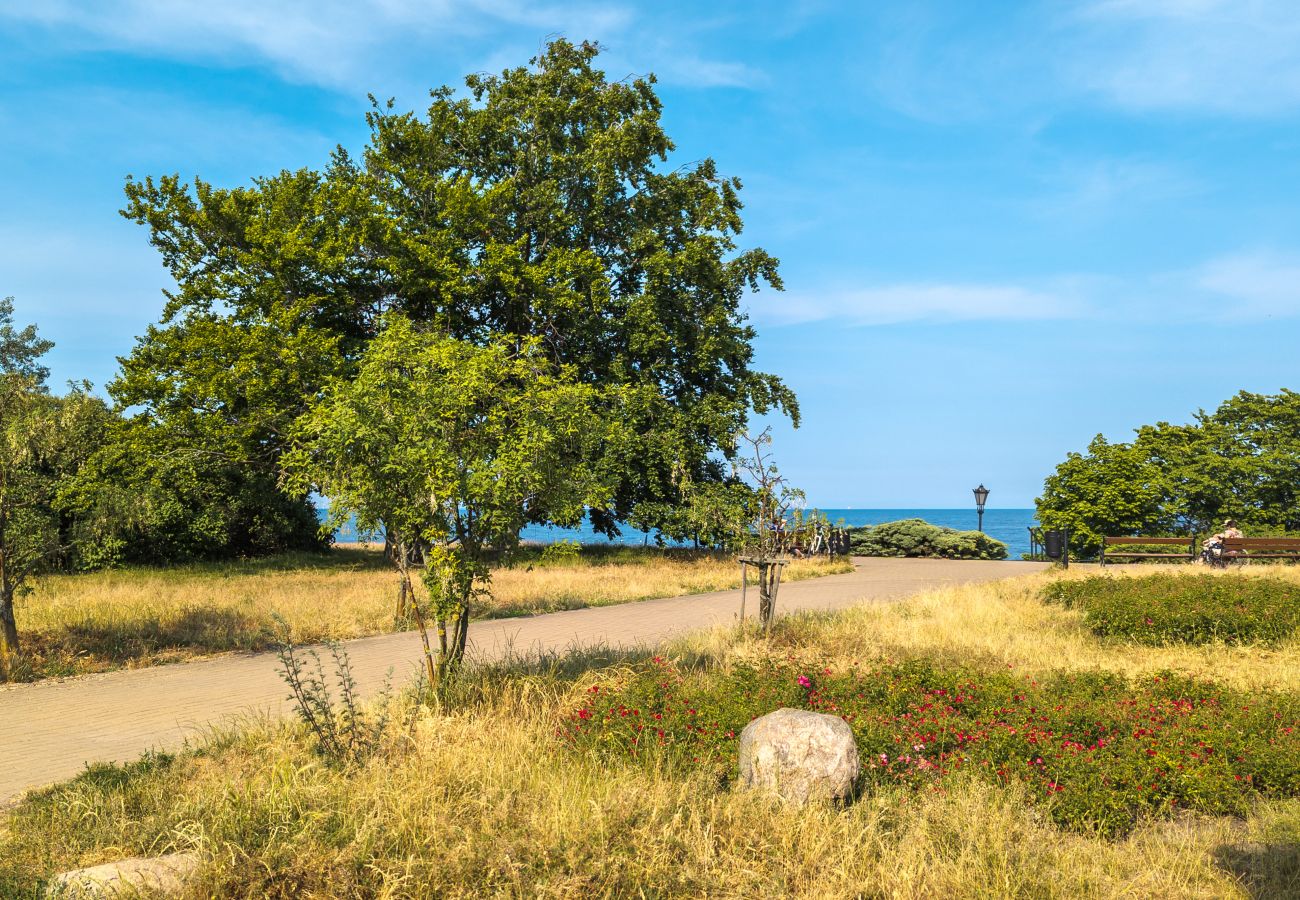 Ferienwohnung in Gdynia - Orlowo Park 14 | 3 Schlafzimmer | Am Strand | Parkplatz | Terrasse | Winter Garden