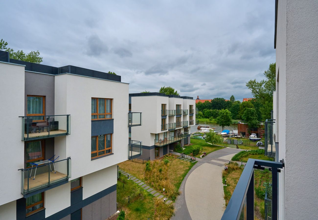 Ferienwohnung in Wrocław - Modernes Apartment Na Grobli | 1 Schlafzimmer | Balkon