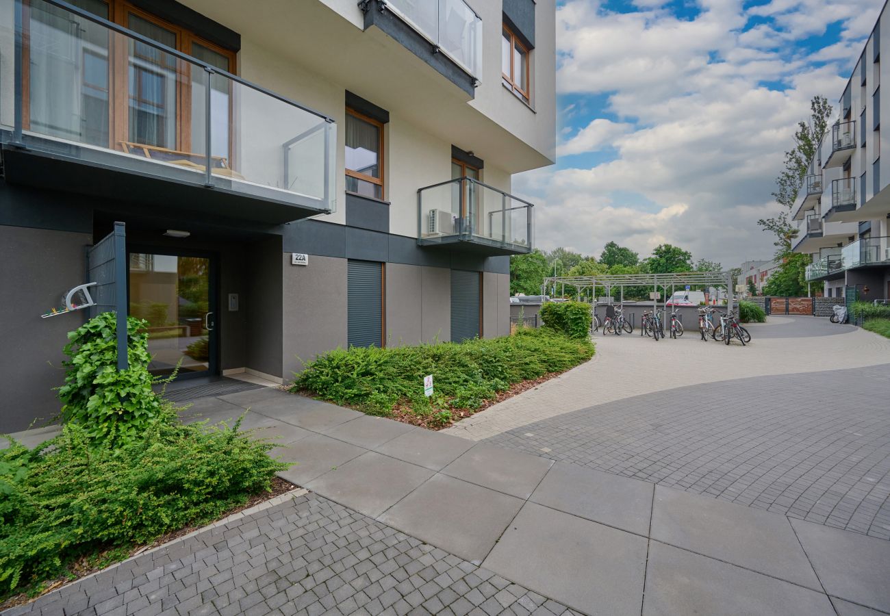 Ferienwohnung in Wrocław - Modernes Apartment Na Grobli | 1 Schlafzimmer | Balkon