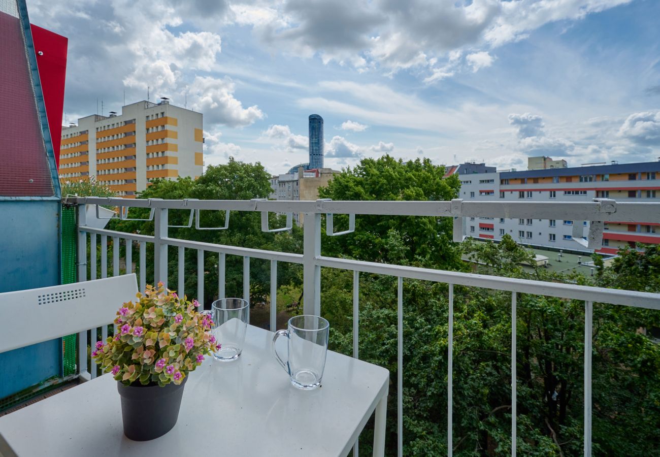 Studio in Wrocław - Helles Studio Breslau, 1 km zum Sky Tower