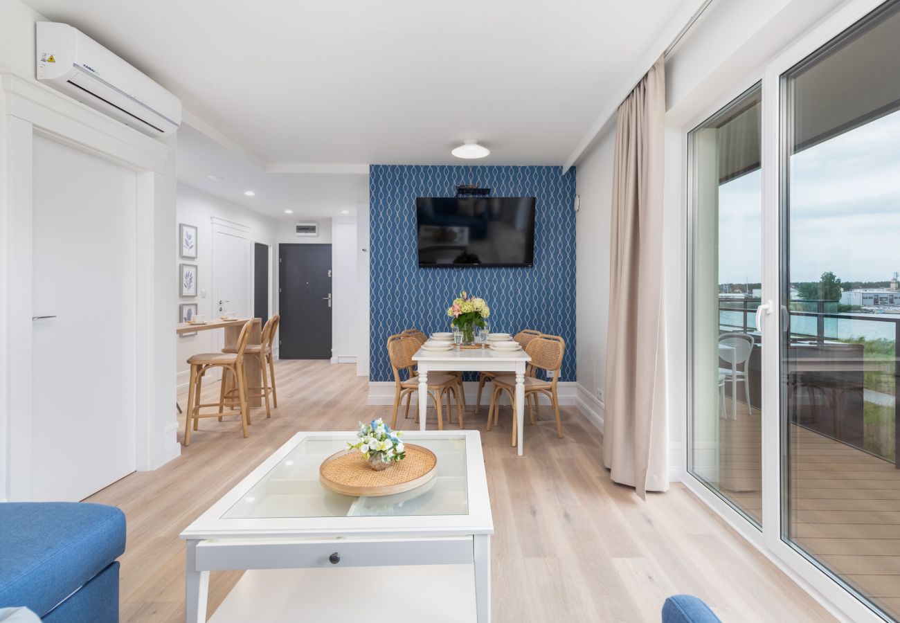 Ferienwohnung in Dziwnów -  Spadochroniarzy 4A Dziwnów | Prestige, A/C, Wifi, Haustierfreundlich, 2 Schlafzimmer, Balkon, Parkplatz, Schwimmbad und SPA