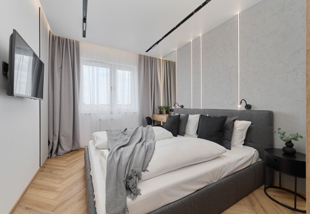 Ferienwohnung in Wrocław - Edmunda Kajdasza 10A | Prestige, Wifi, Haustierfreundlich, 1 Schlafzimmer, Balkon, Parkplatz, Breslau