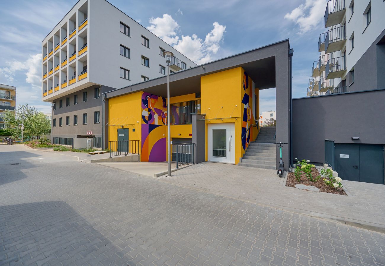 Ferienwohnung in Wrocław - Edmunda Kajdasza 10A | Prestige, Wifi, Haustierfreundlich, 1 Schlafzimmer, Balkon, Parkplatz, Breslau