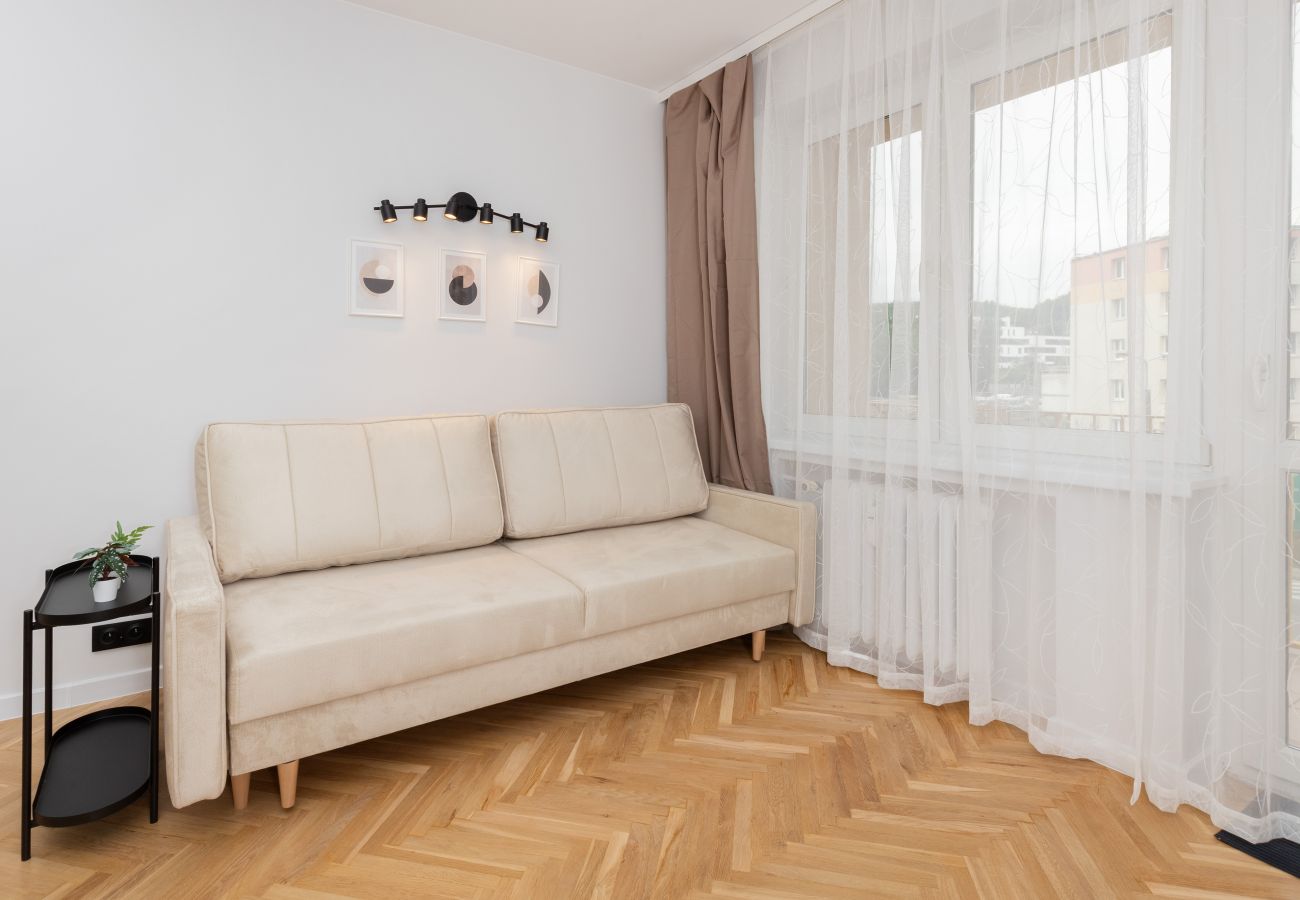 Ferienwohnung in Gdynia - Slaska Apartment | Gdynia | 1 Schlafzimmer | 6 Gäste | Balkon | Smart TV