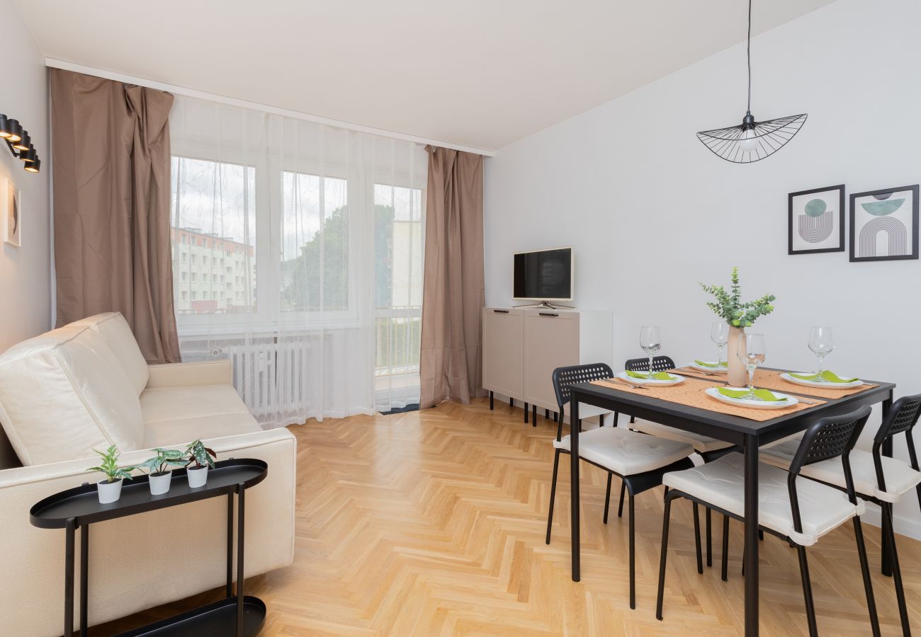 Ferienwohnung in Gdynia - Slaska Apartment | Gdynia | 1 Schlafzimmer | 6 Gäste | Balkon | Smart TV