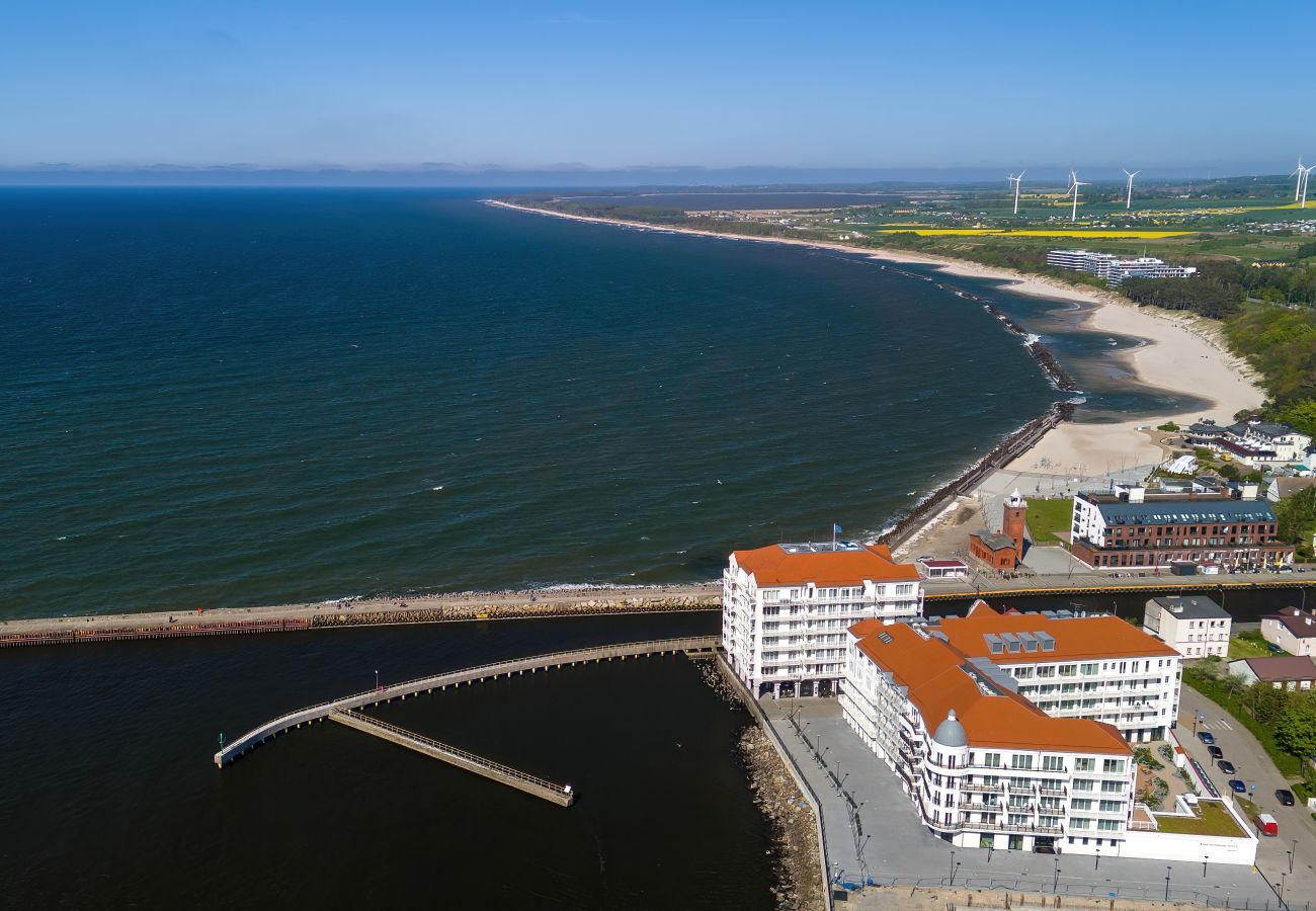 Ferienwohnung in Darłowo - Bulwar Zachodzącego Słońca 2 | Wifi, Haustierfreundlich, Klimaanlage, 1 Schlafzimmer, Balkon, Parkplatz, Darlowo