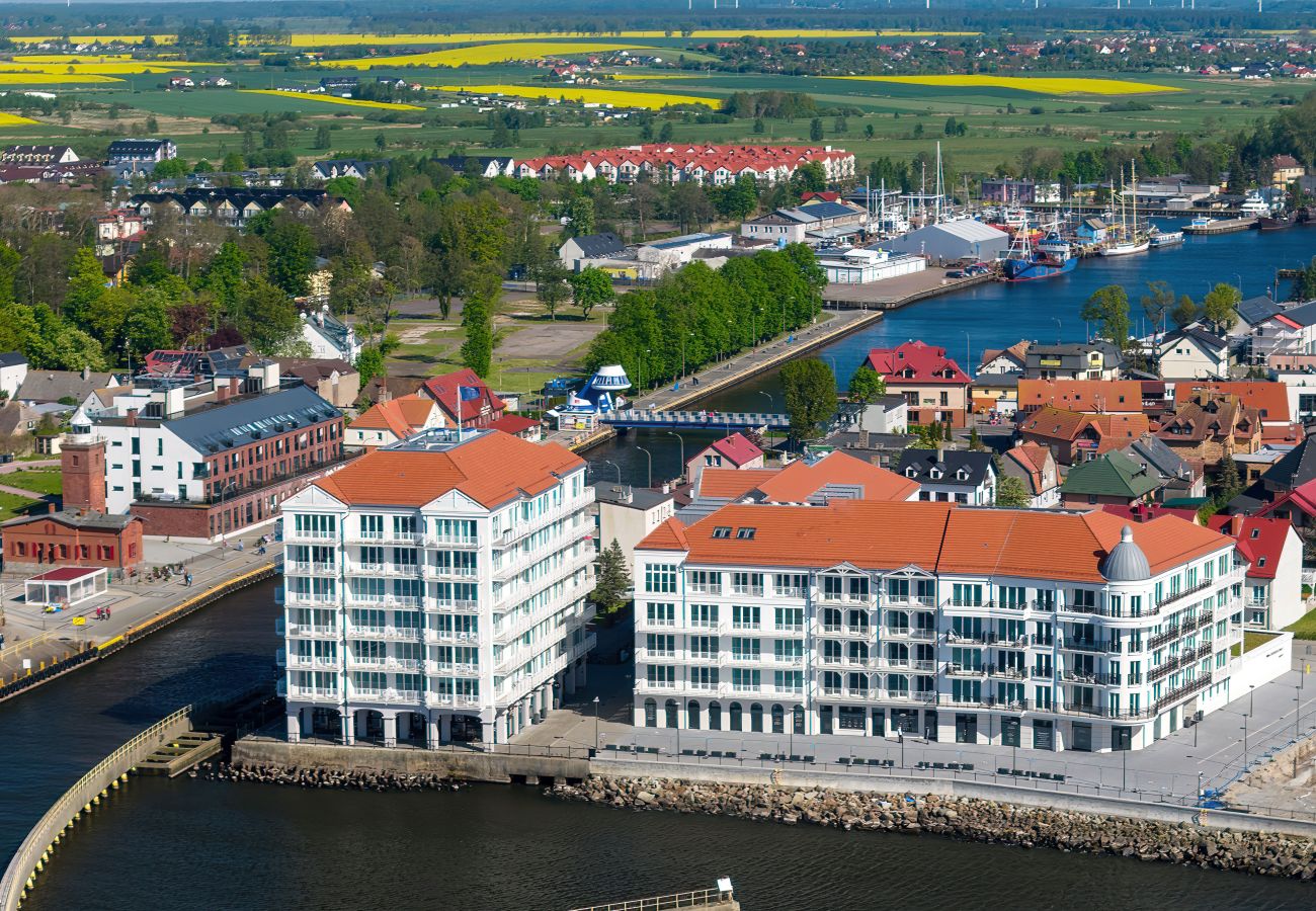 Ferienwohnung in Darłowo - Bulwar Zachodzącego Słońca 2 | Wifi, Haustierfreundlich, Klimaanlage, 1 Schlafzimmer, Balkon, Parkplatz, Darlowo